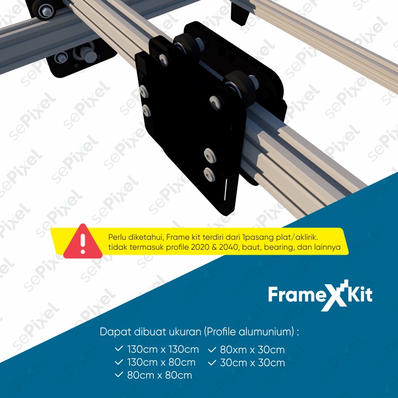 Frame Kit mesin CNC Laser &amp; Router DIY