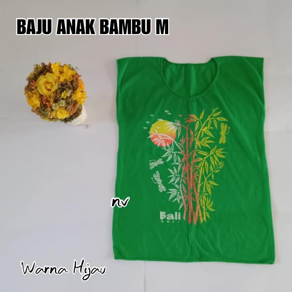 BAJU ANAK BAMBU UK.M ( UMUR 3 - 5 TAHUN )