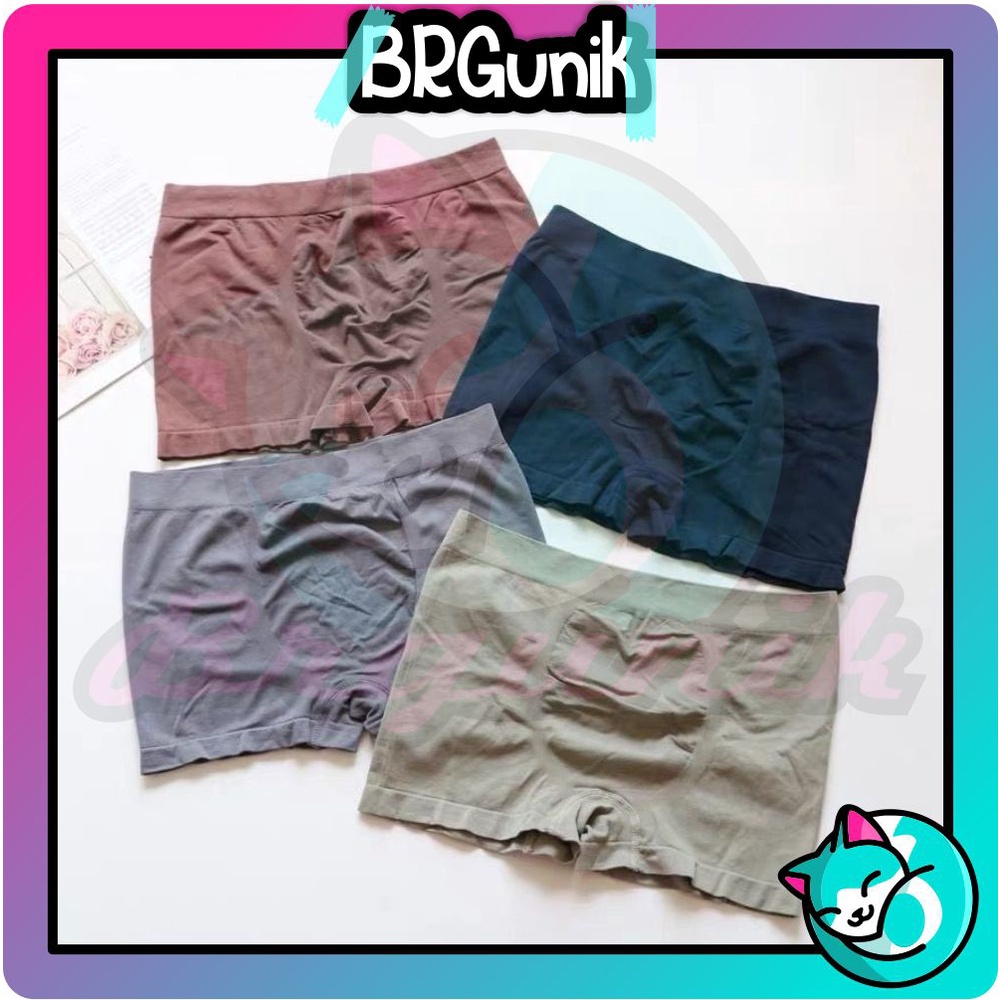 BRGUNIK Celana Dalam Boxer Rajut Impor Pria CD Underwear Sempak Pria B062