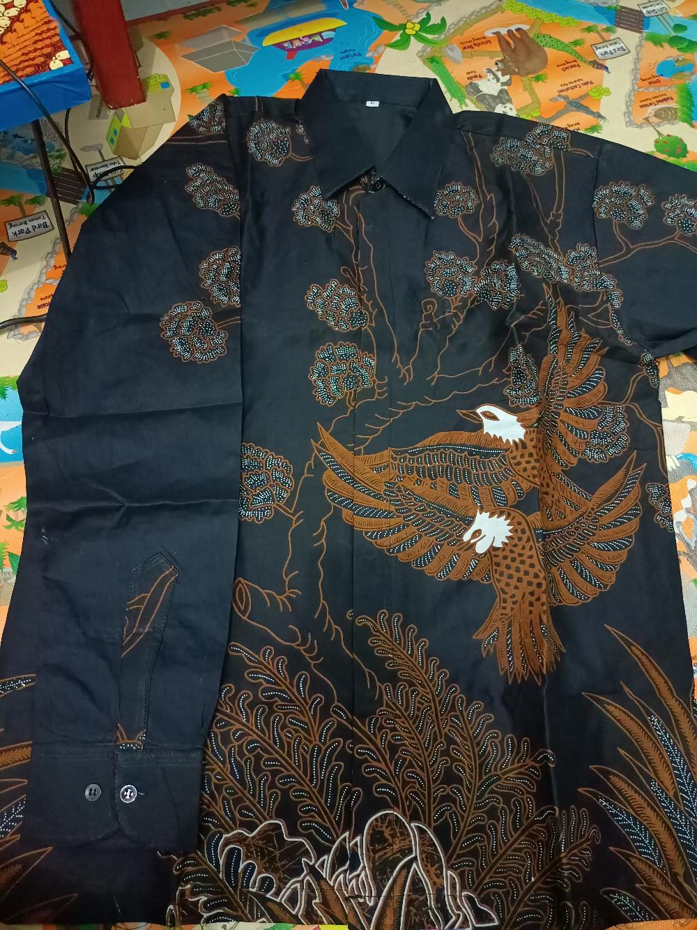 Kembar Siam Kemeja Batik Pria Full Furing Katun Sragenan