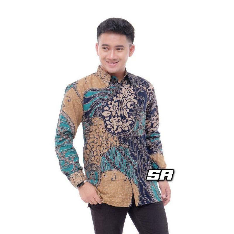 Kemeja Batik Pria Lengan Panjang Kemeja Batik Pria Lengan Pendek size M L XL XXL Jumbo Big size Bahan Berkualitas