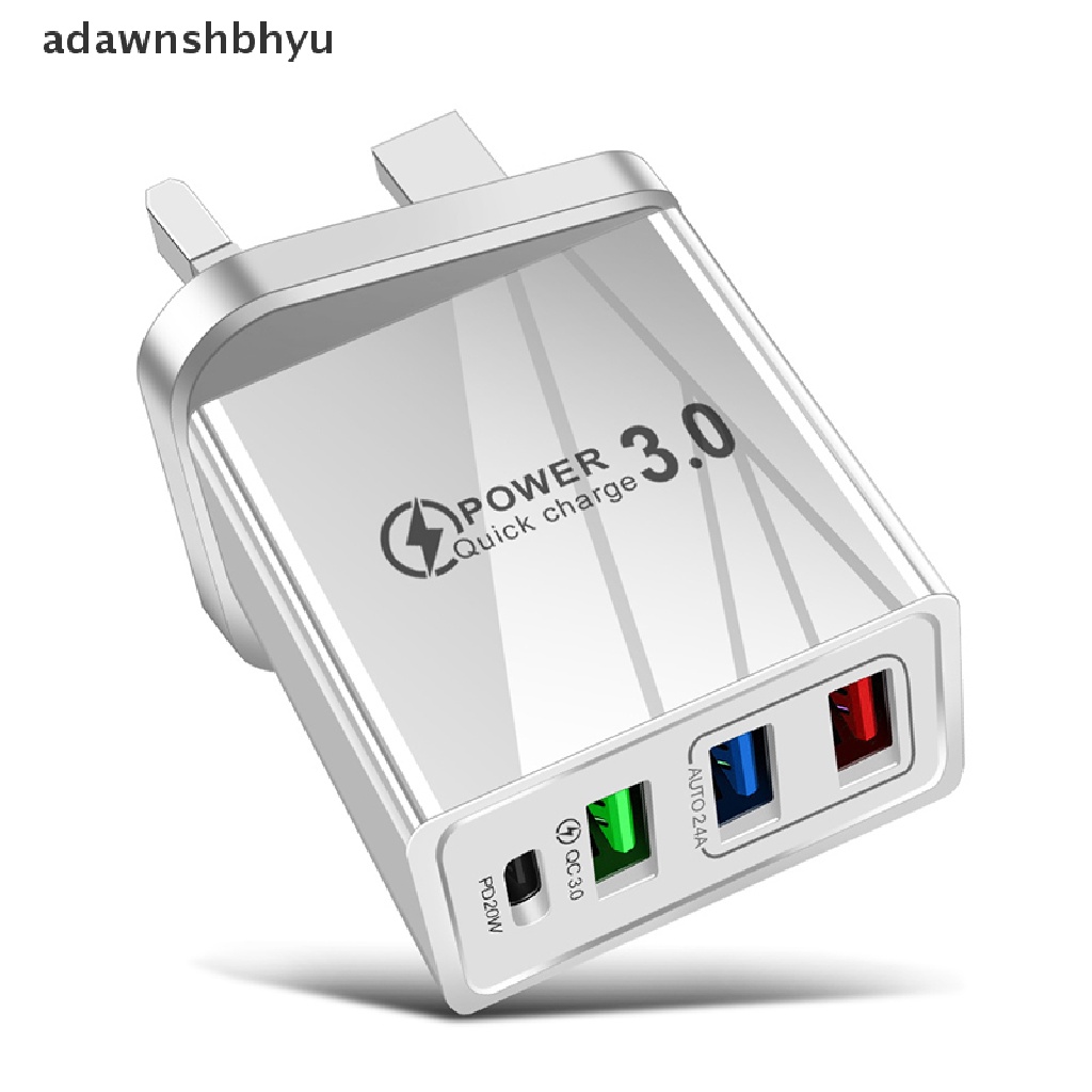 Adawnshbhyu 3.0 PD USB Charger 20W USB Type C Fast Charger Charger Cas Hp Handphone