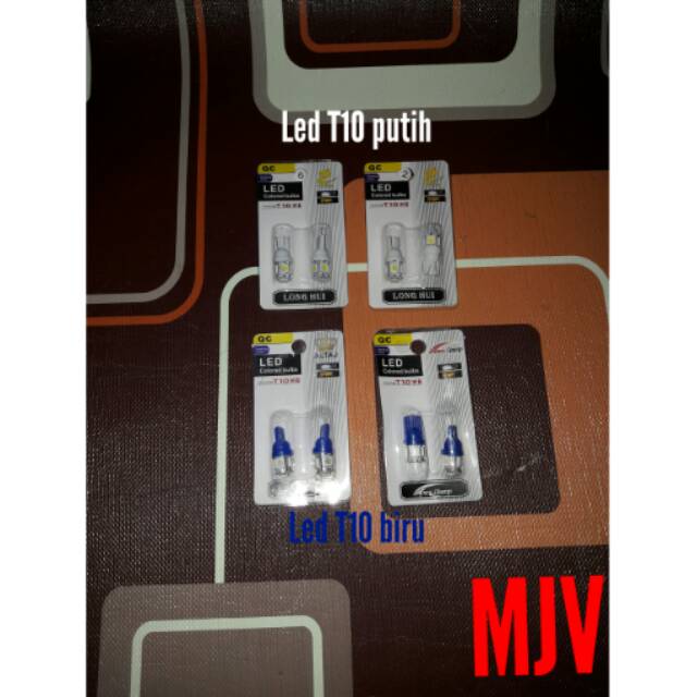 Lampu led t10 warna/lampu led tusuk t10/led variasi