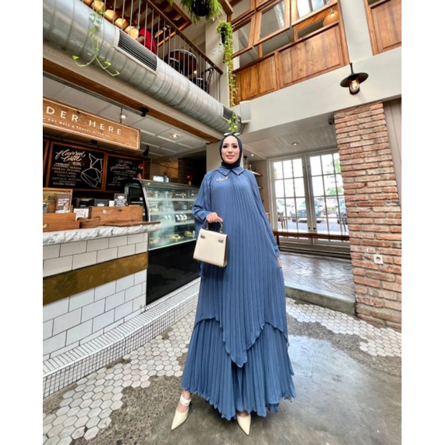 Set kulot tunik plisket ORI GLZ REALPICT