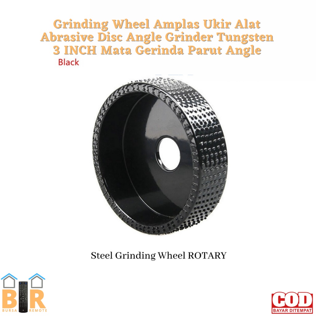 Amplas Ukir Alat Abrasive Disc Angle Grinder Tungsten 3 INCH Mata Gerinda Parut Angle / Grinding Wheel