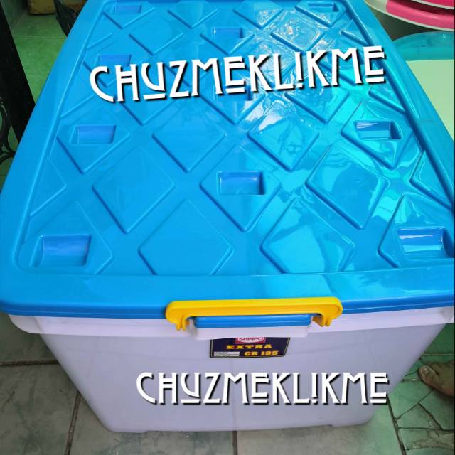 Container box roda jumbo Shinpo CB 195 liter/Box Shinpo Extra CB 195 (besar)/Box shinpo Besar CB 195