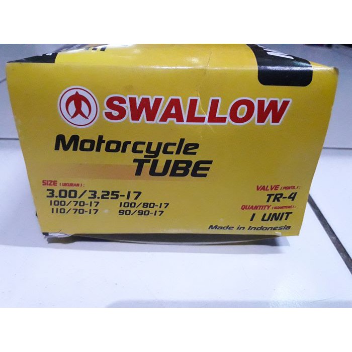 Ban Dalam Swallow 300/325-17 | 90/80-17 | 90/90-17 | 100/70-17 | 100/80-17 | 110/70-17