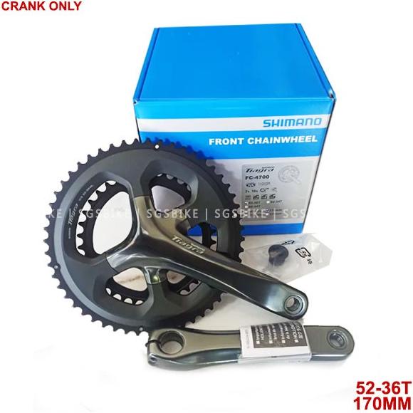+++++] Crankset Shimano Tiagra 4700 Dual 2 Speed 52-36T Crank 52T + BB HT2