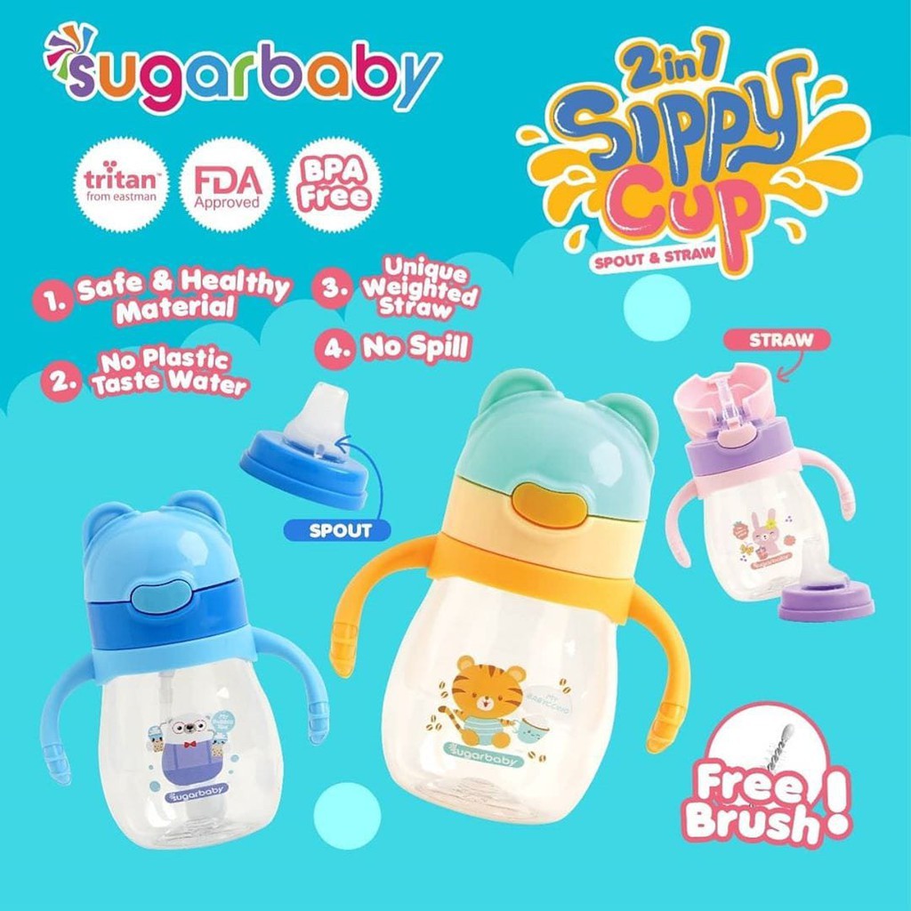 SUGAR BABY Tritan 2in1 Sippy Cup 320ml