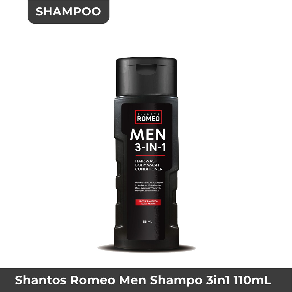 Shantos Romeo Men 3in1 110ml (Shampoo, Conditioner &amp; Body Wash)