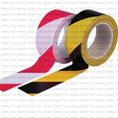 

✹ Floor Marking Tape PVC Lakban Lantai Warning Tape 48mm 2 inch - Kuning Hitam ✬