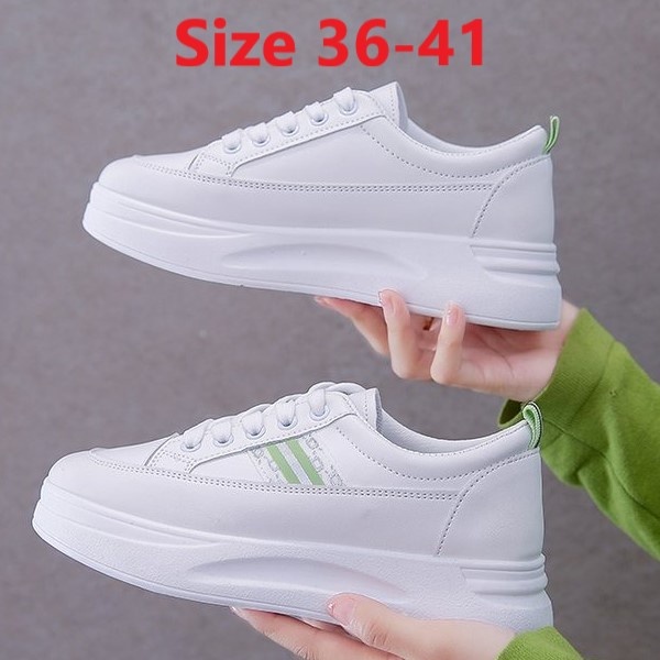 Sepatu Sneakers Tinggi Sneaker Putih Cewek Import  Spatu Model Kekinian Terbaru SP-188