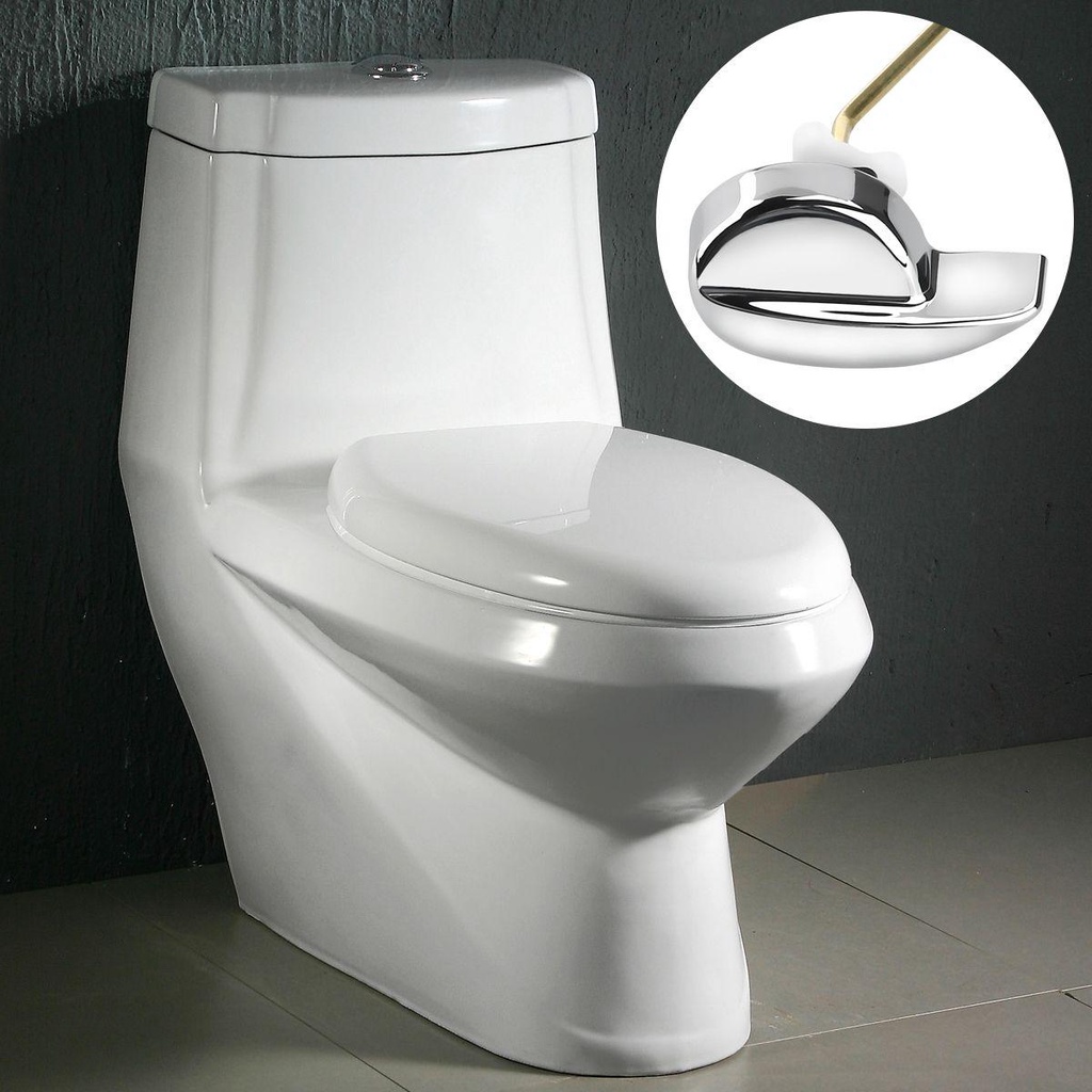 Populer Tuas Pembilas Toilet Finishing Chrome Restroom Bathroom Side Mount