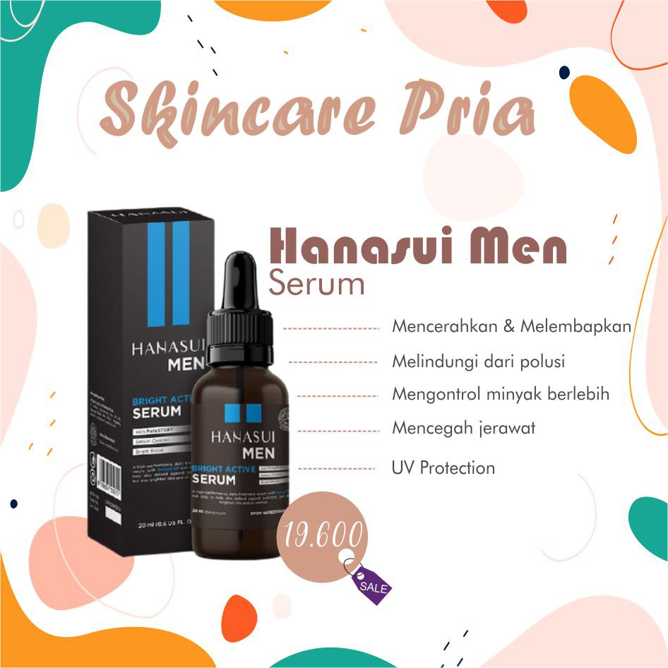 Hanasui Men Bright Active Serum / Serum Wajah untuk Pria