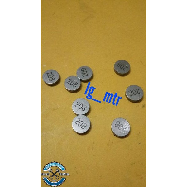 Shim klep ukuran 208