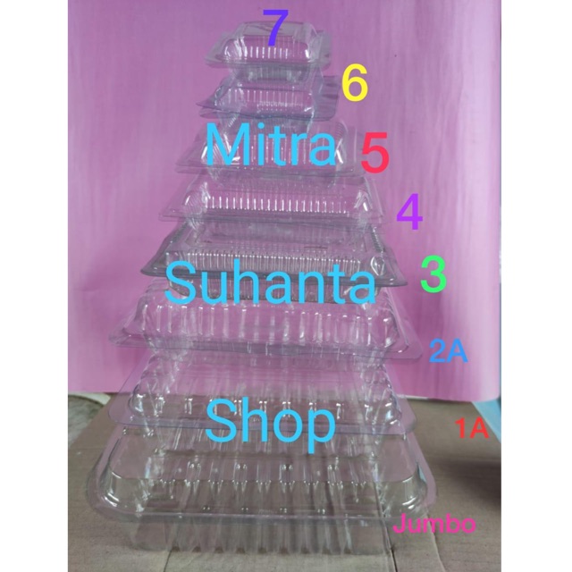 Mika plastik mika bening Mika kue/mika jajanan pasar/mika bolu mika BX 2c mika BX 2A