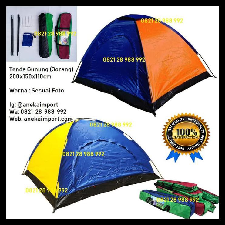 Promo Tenda Kemping Dome, Tenda Gunung, Tenda Lipat, Tenda Anak Eiger