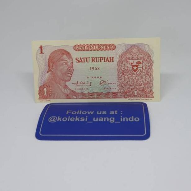 [Best Seller SP 24Ap8Bk] Uang Kuno 1 Rupiah Soedirman 1968 ☢