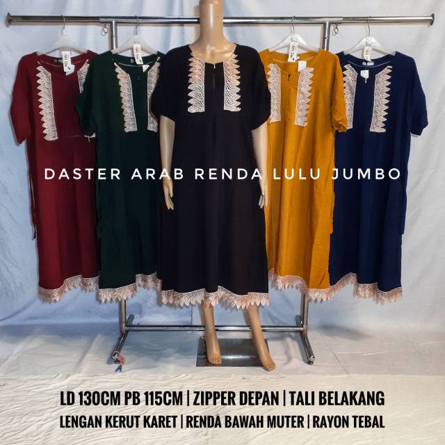 Daster arab renda jumbo