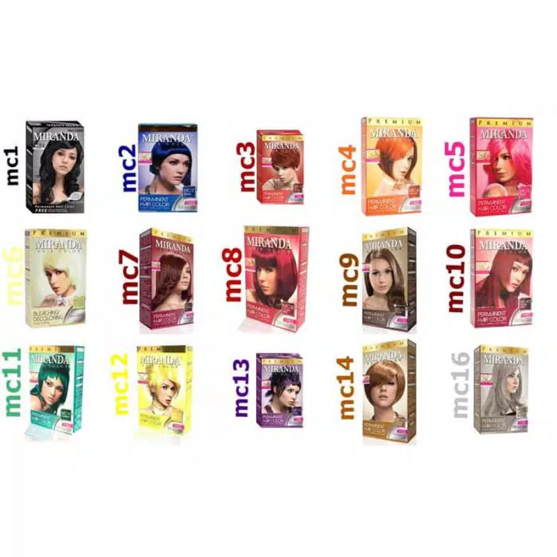 MIRANDA Hair Color 30ml × 2