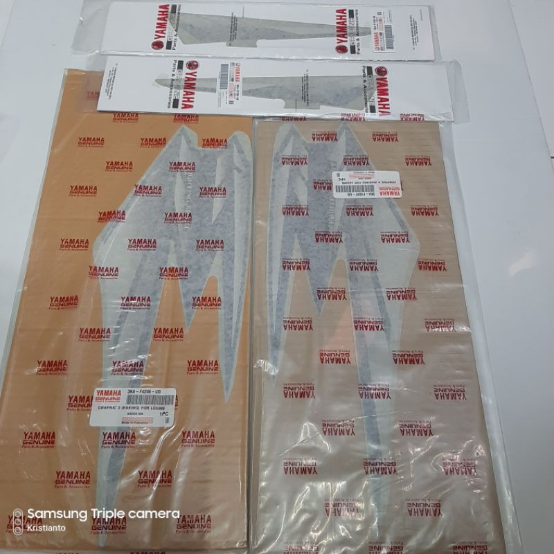 striping stiker list tangki tengki box bok aki rxking rx king gold hijau 2002 original