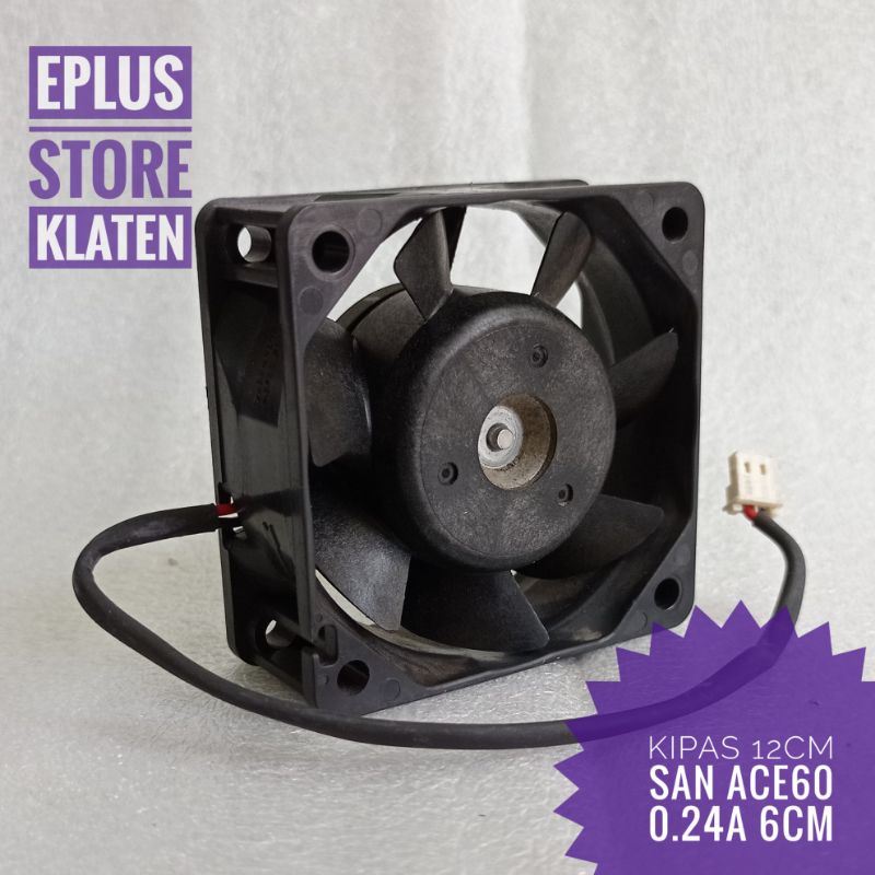 kipas fan 6cm 12v 0.24A San Ace 60 2 pin Cooling fan KP119