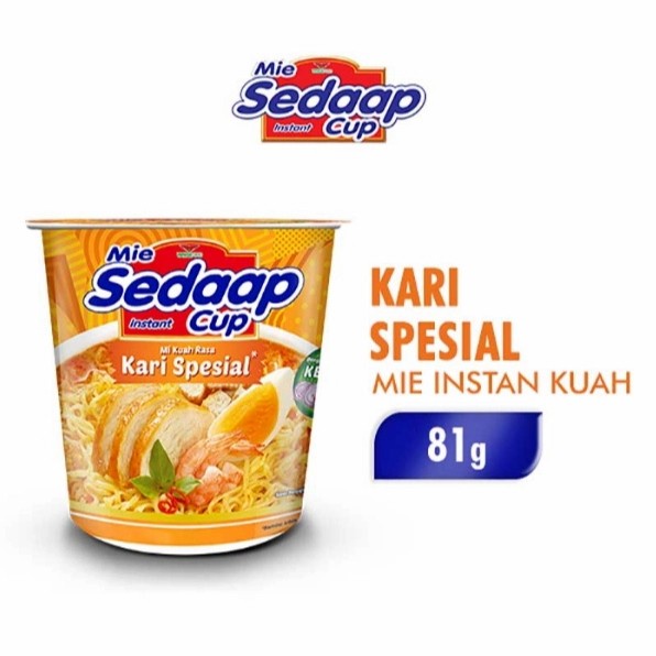 

Sedaap mie instan cup kari spesial 81 gr