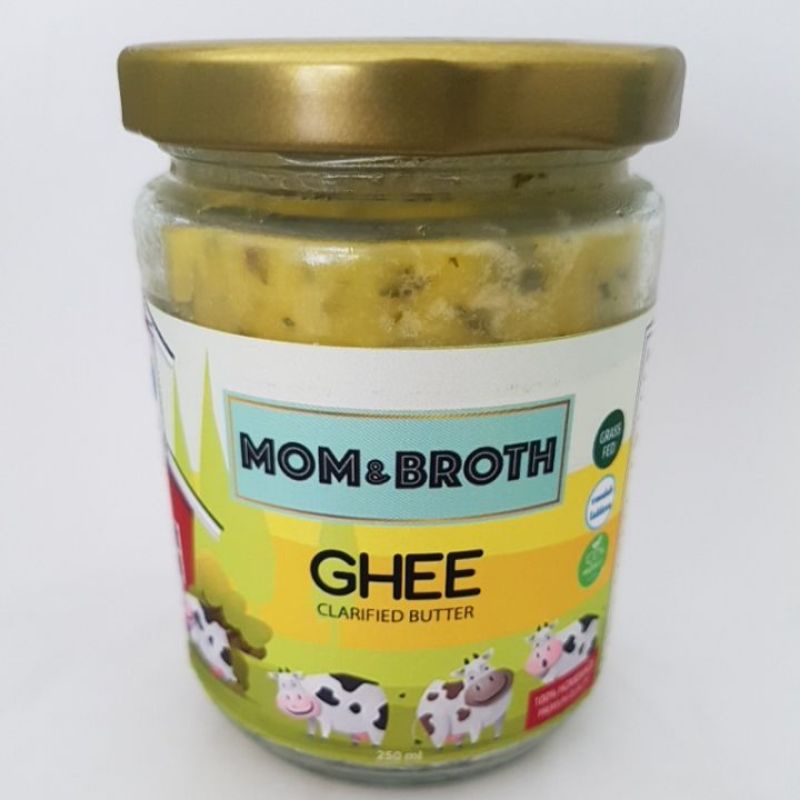 

Garlic Cheese Ghee Butter Mom & Broth 250ml BB Booster mpasi anak bayi / Garlic cheese butter / ghee clarified butter / garlic butter organik /mentega organik / penambah berat badan anak / weight booster / cream cheese