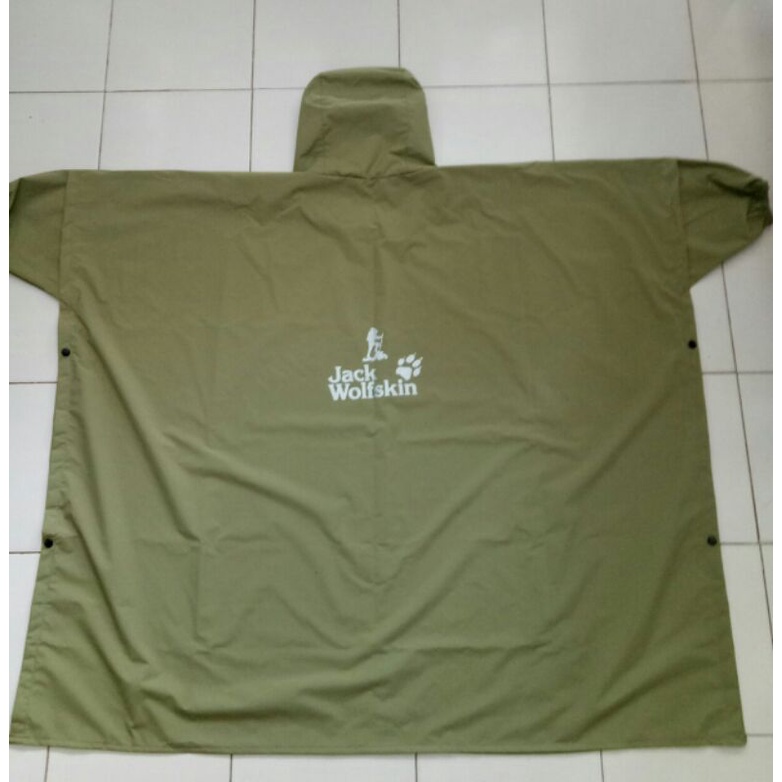 Jas hujan Ponco lengan/ Jas hujan Jack wolfskin/ Ponco lengan Jack Wolskin/ Jas hujan Parasut/ Mante