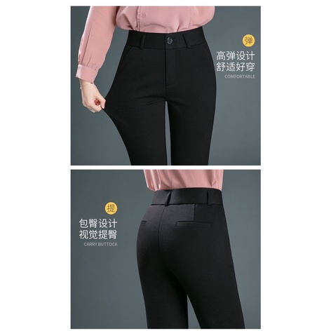 [ Stretch - Elastic ] Celana Stretch Formal Wanita Slim Fit Import Premium