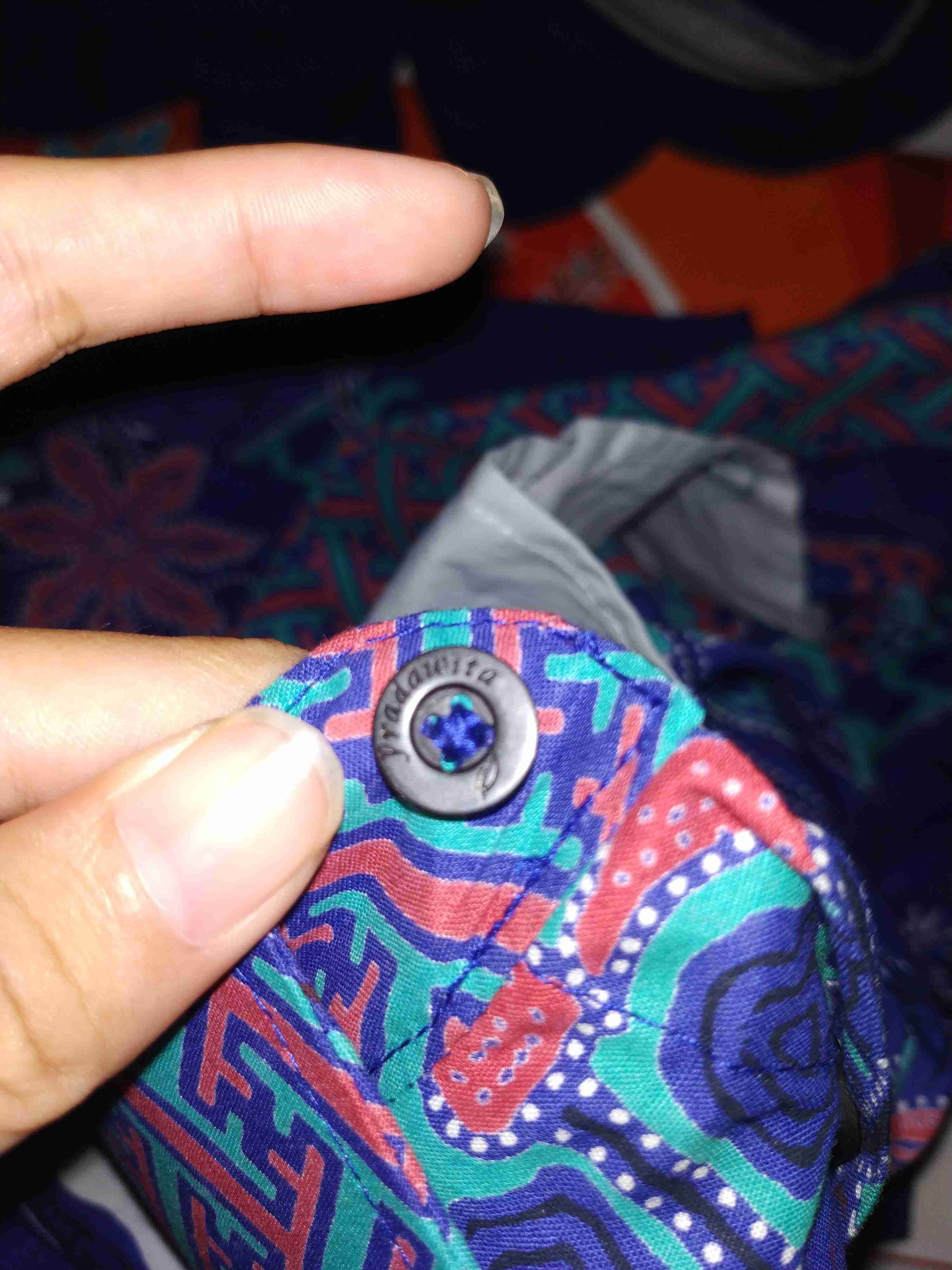 Pradawita Batik Kemeja Reguler Fit Anindita 2b-biru