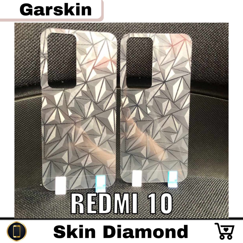 Skin Diamond XIAOMI REDMI 10 2022 / REDMI 12C / REDMI 10 Anti Gores Belakang Garskin Design Diamond Skin