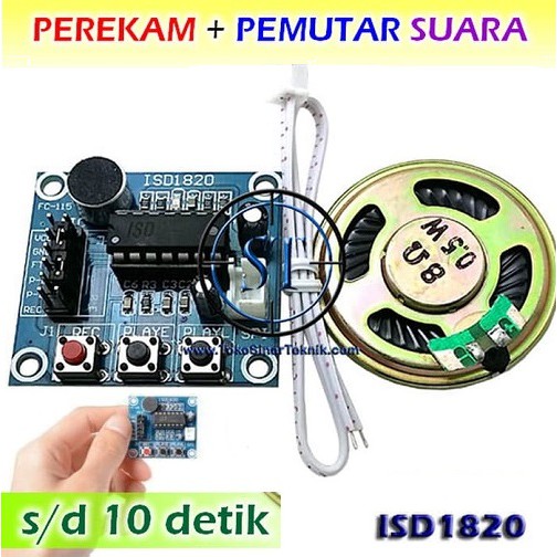 Kit Modul Perekam Suara ISD1820 Recording Record Module Es Krim Mainan