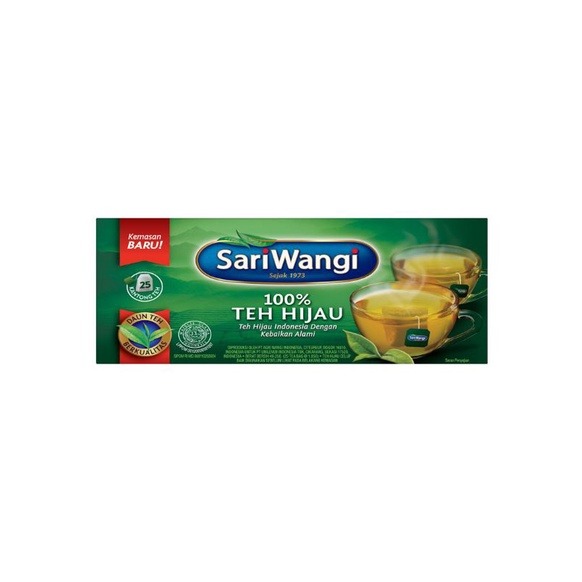 

Sariwangi Teh Celup Hijau Asli 25X1.85G