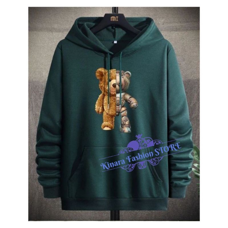 Hoodie Bear ROBOTIC Jaket Sweater Hoodie Distro Oversize Pria Switer Korea Oversize Cowok Sweeter Distro Keren Laki laki