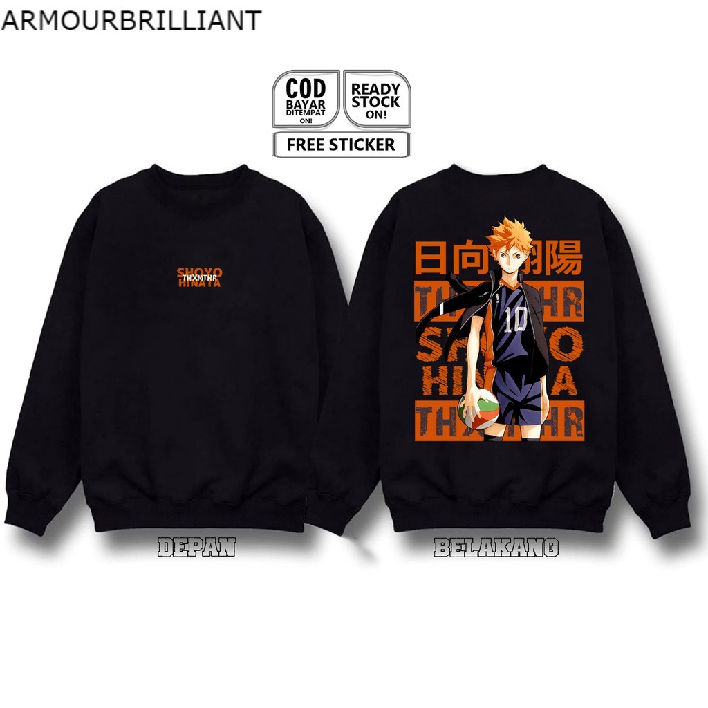 SWEATER CREWNECK HAIKYU SHOYO HINATA SHOUYOU YUKITAKA IZUMI KAGEYAMA TABIO HINATA HYUUGA KENMA TM