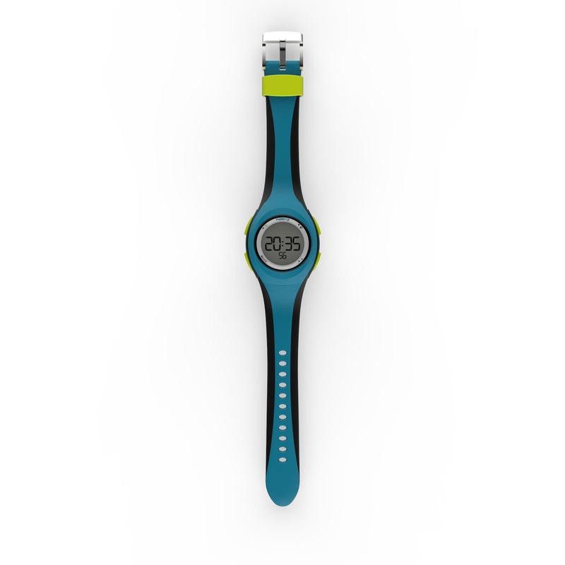 KALENJI W200S Jam Tangan Digital Timer Olahraga Wanita Anak Original - Biru Hitam