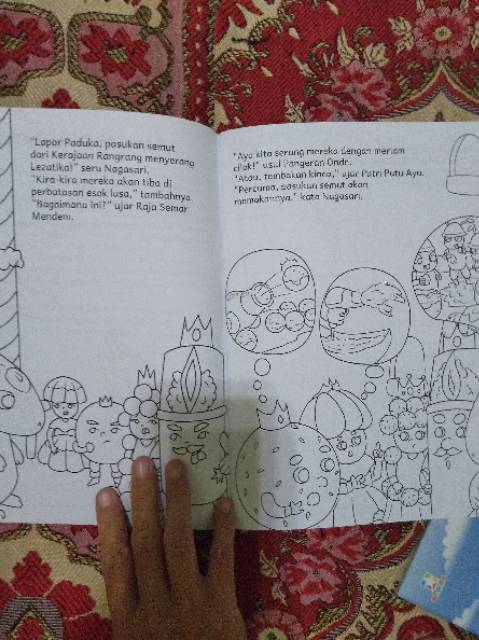 Buku Anak - Kisah Lezat dari Lezatika - Cerita dan mewarnai