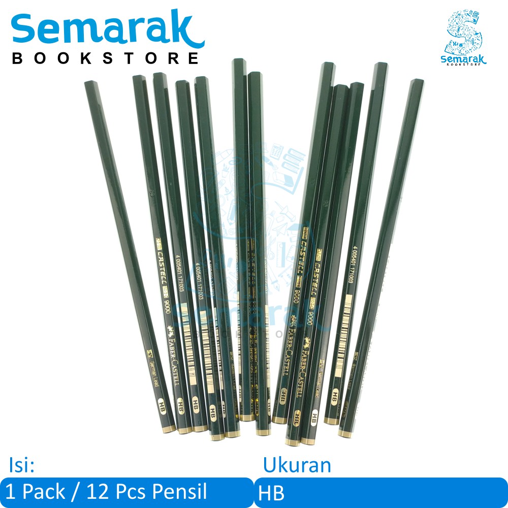 

Faber Castell 9000 Pensil HB [1 Pack / 12 Pcs]