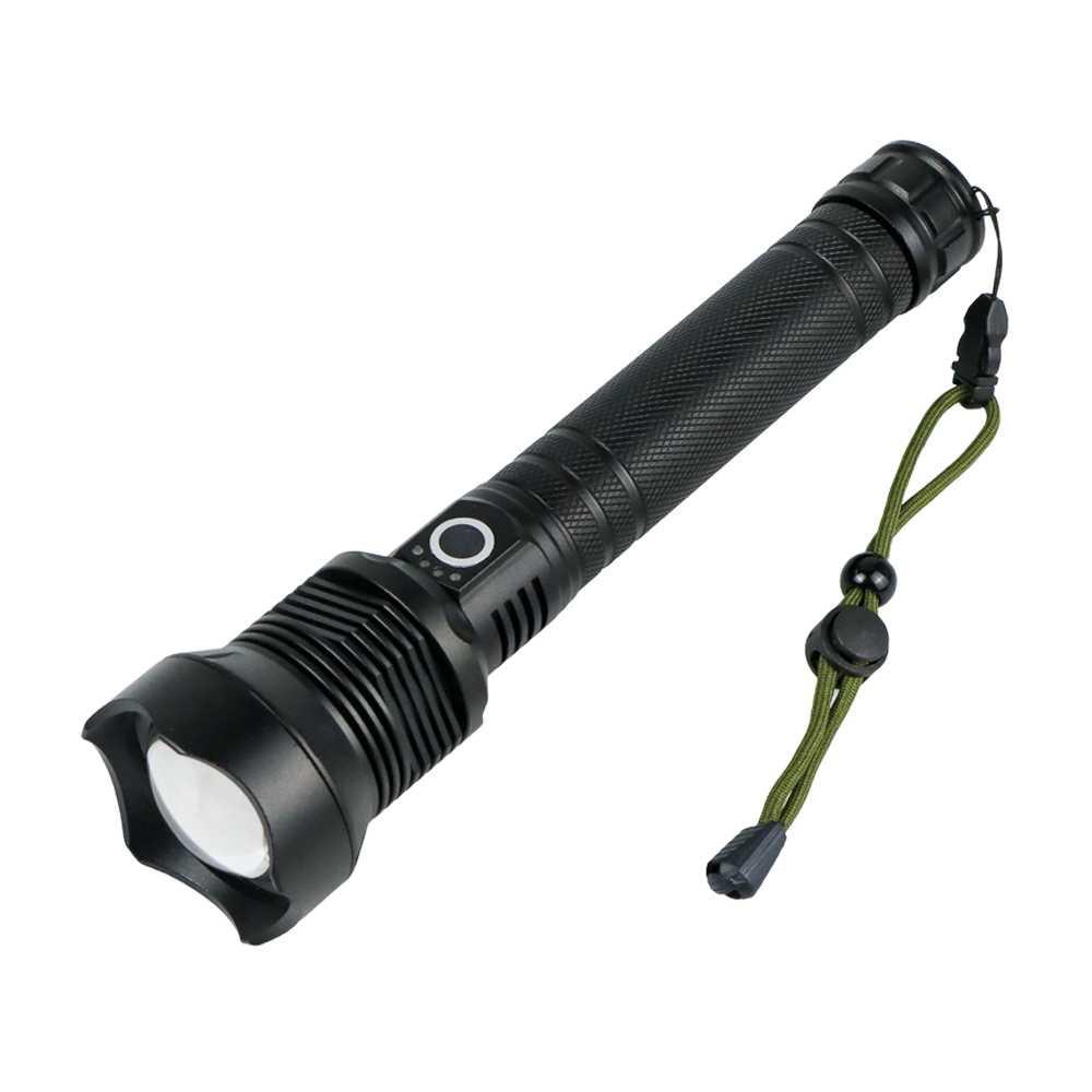 TaffLED Senter LED Jauh Terang Long Range Zoom XHP70.2 9000 Lumens - HS313