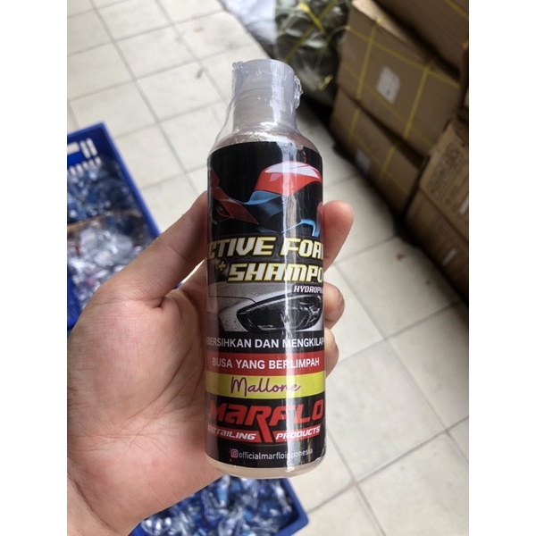 MARFLO SHAMPO ACTIVE FOAM MENGANDUNG HYDROPHOBIC EFEK DAUN TALAS