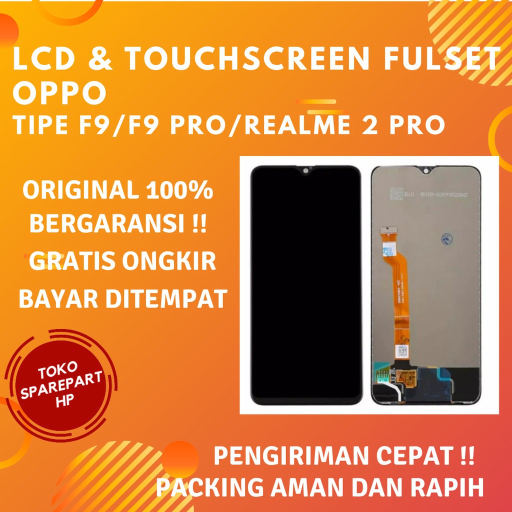 Jual Layar Lcd Original Oppo F9 Pro / F9Pro Fullset layar Lcd