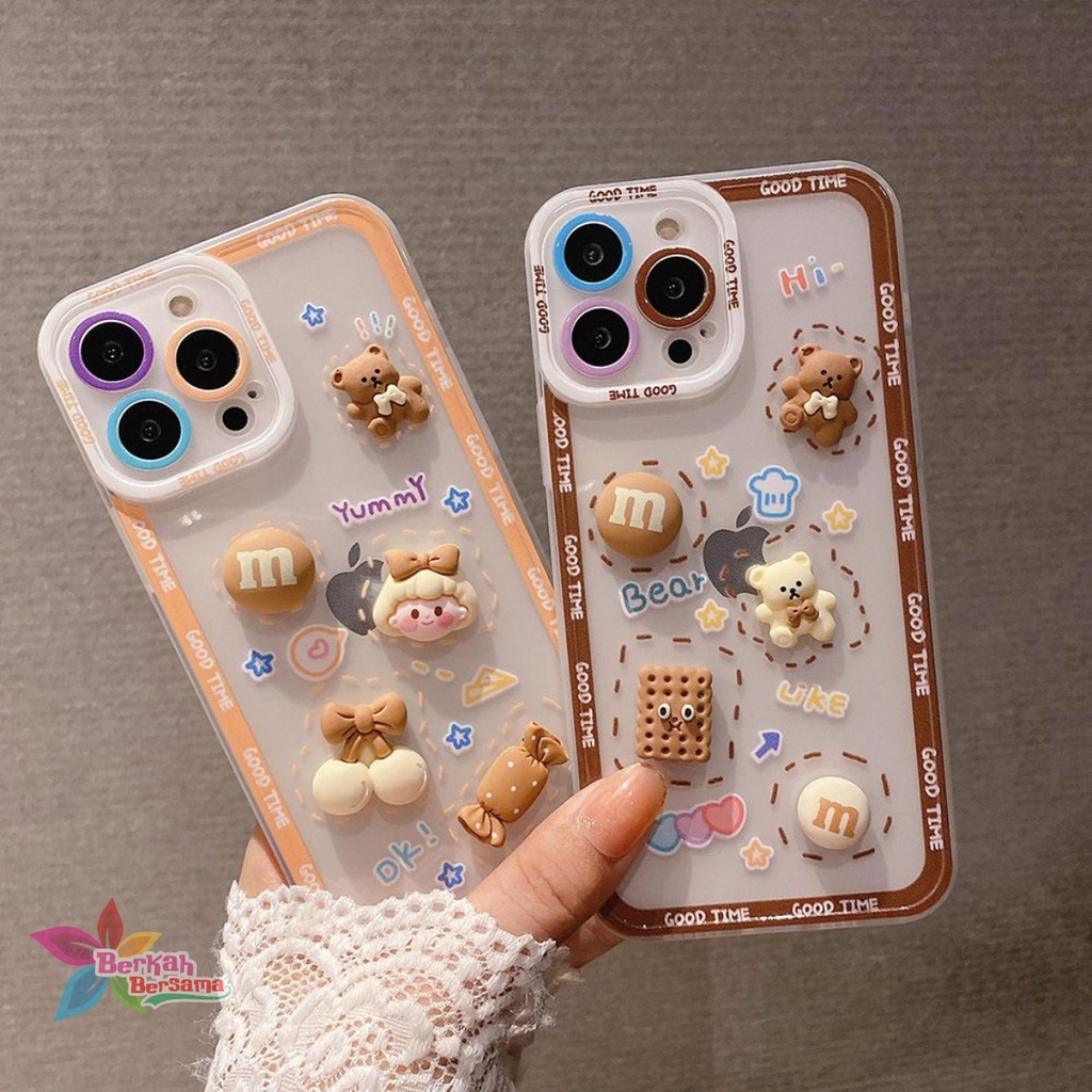 SS097 SOFTCASE 3D IPHONE 6 6+ 7 7+ 8 8+ X XS XR MAX BB6578