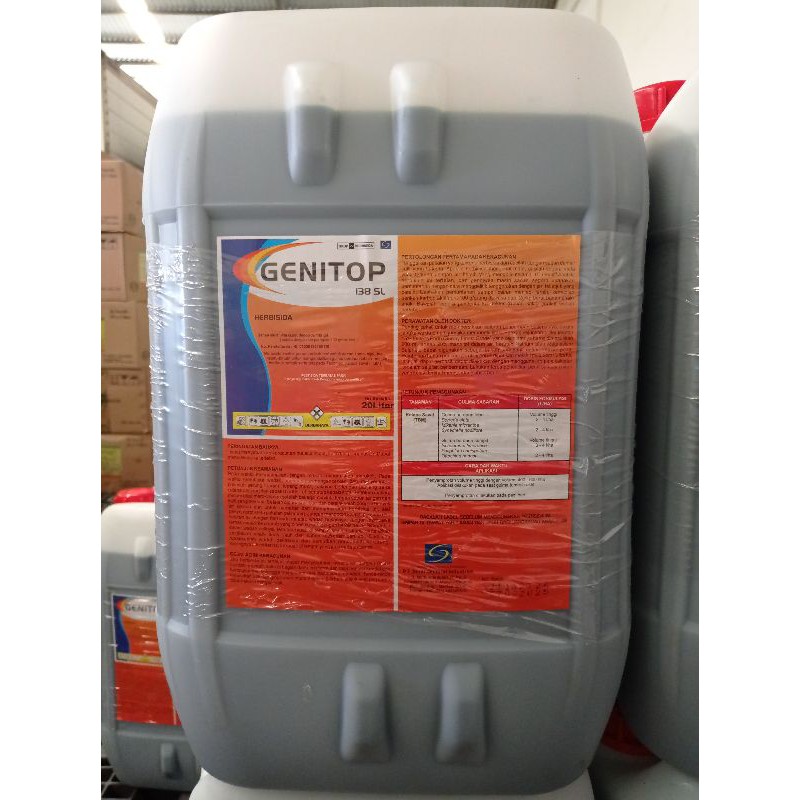 Herbisida Kontak/Pembakar GENITOP 138 SL Kemasan 20 Liter
