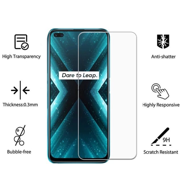 REALME X3 SUPER ZOOM TEMPERED GLASS CLEAR ANTI GORES KACA