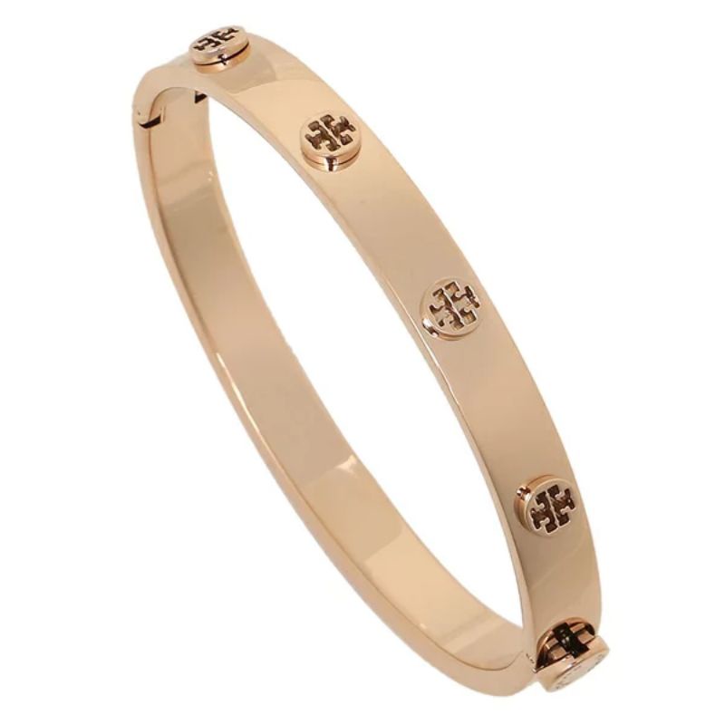 Tory Burch Logo Stud Hinge Bracelet