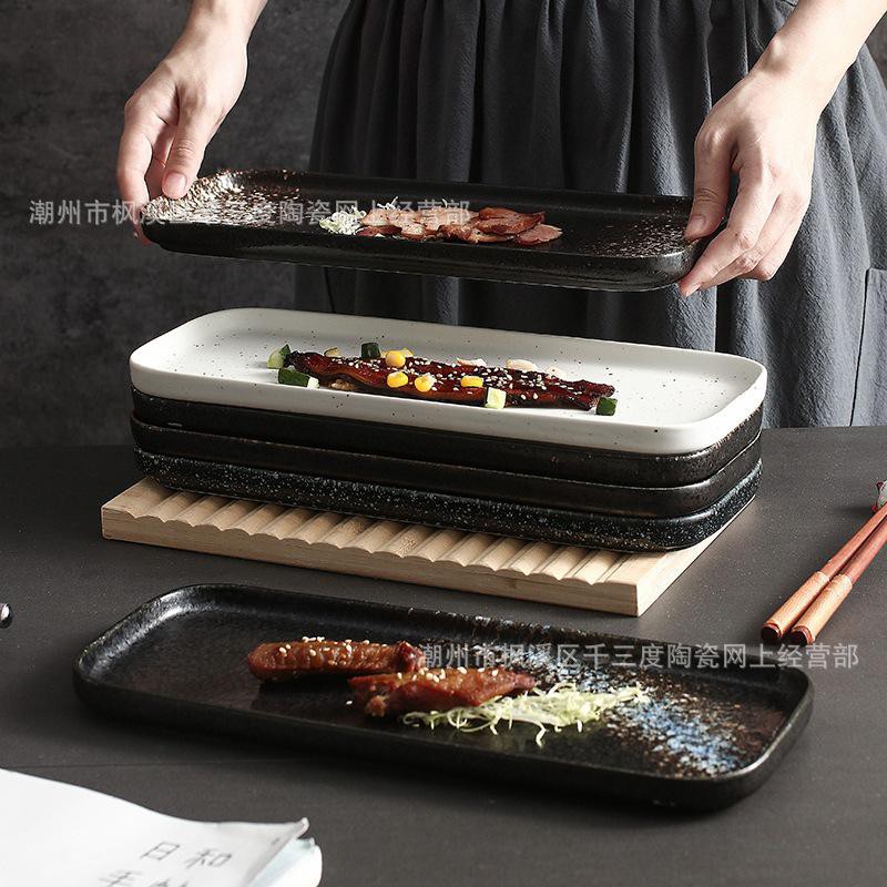 JUPITER SUSHI PLATE 30 X 12 / PIRING SUSHI  / PIRING JEPANG / PIRING JAPANESE KERAMIK