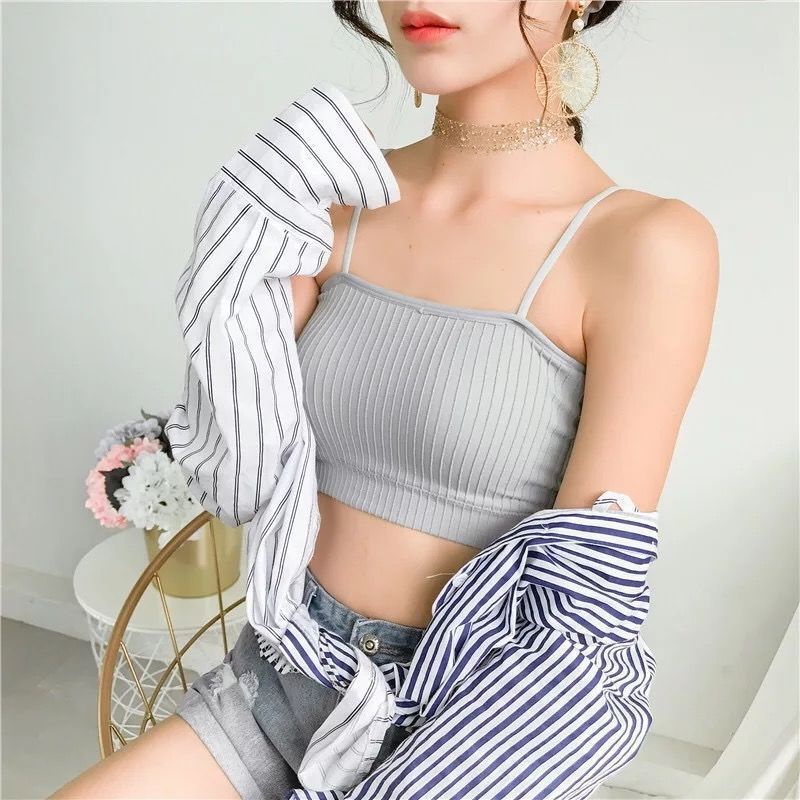 Tank Top Bra Pakaian Dalam Wanita Korean Style Sport Fashion