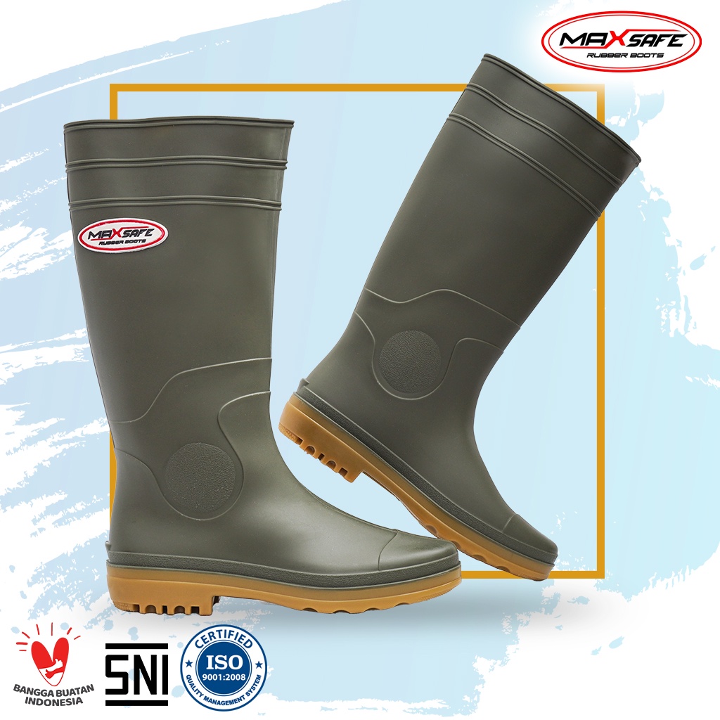 Toyobo Boots &amp; MaxSafe Boots Panjang Hijau