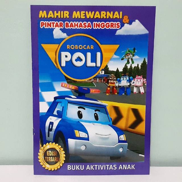 Buku Mewarnai Anak - Mewarnai Poli Untuk Anak PAUD dan TK